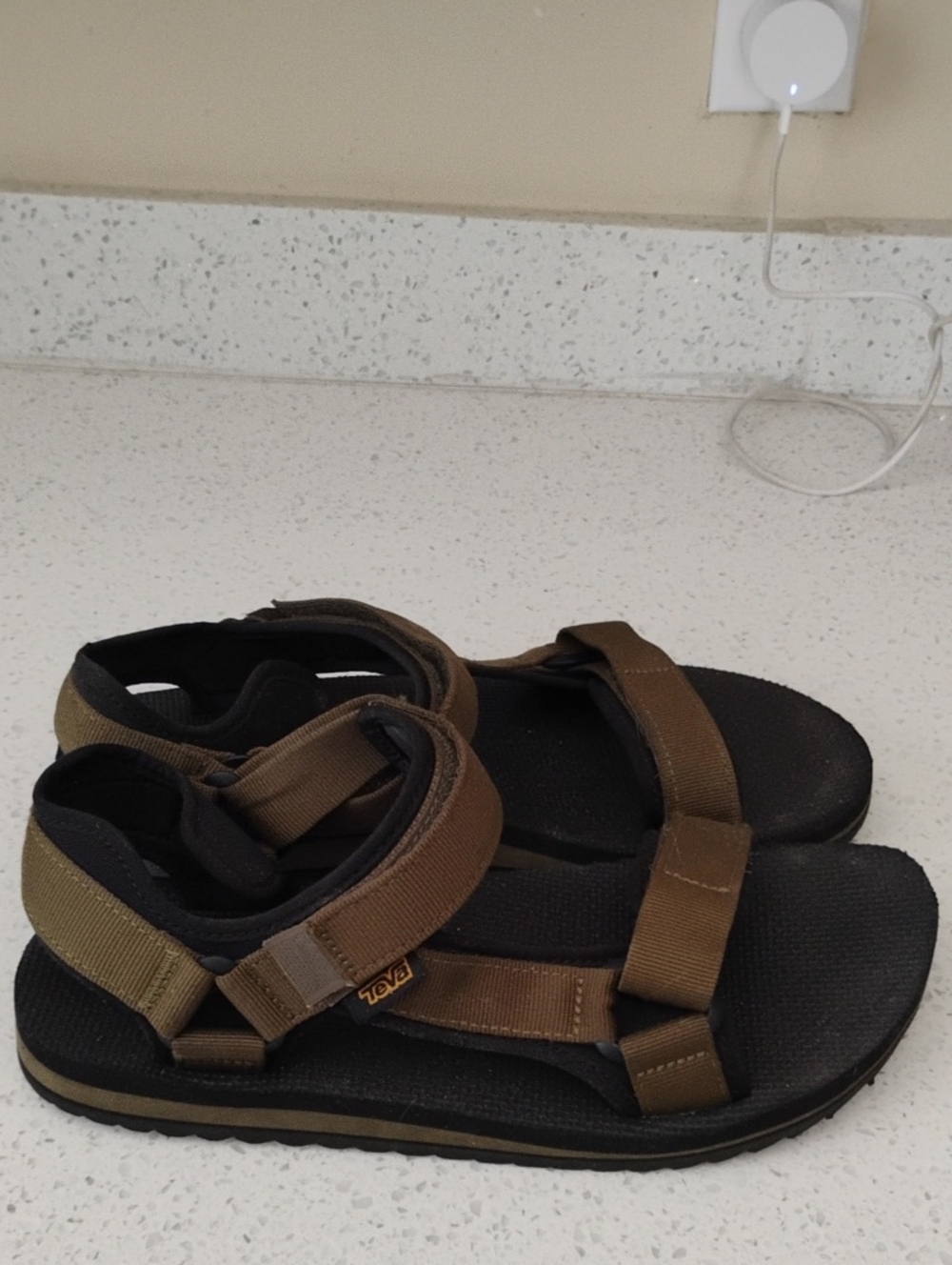 Teva Brown and Black Outdoor Strap Sandals